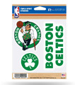 Rico NBA Celtics Triple Spirit Stickers Sports Fan Home Decor, Multicolor, One Size