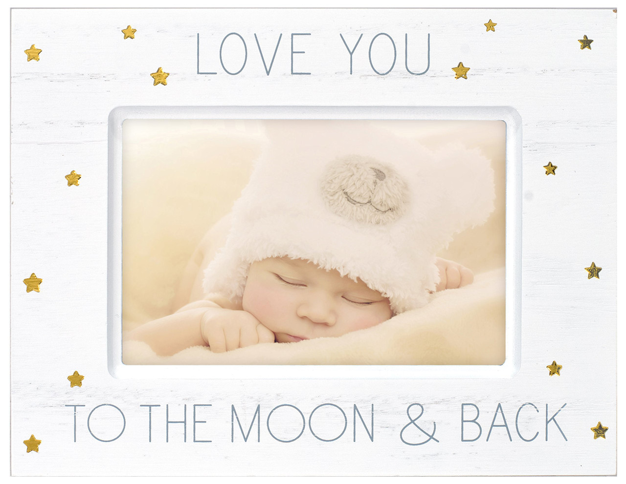 Malden International Designs Baby Memories Love You To Wood With Gold Foil 