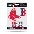 Rico Industries Boston Red Sox Triple Sticker Multi Decal Spirit Sheet Auto Home Baseball