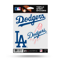 Rico Industries Los Angeles Dodgers Triple Sticker Multi Decal Spirit Sheet Auto Home Baseball