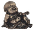 GSC 88199BN 4.25 Inch Bronze Figurine Maitreya, Gray