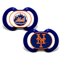 New York Mets Set of 2 Pacifiers Made in The USA for 3 Months and up
