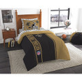 New Orleans Saints Bed in a Bag Set Bedding Shams NFL 5 Piece Twin Size 1 Comforter 1 Sham 1 Flat Sheet 1 Fitted Sheet and 1 Pillowcase Football Linen Bedroom Decor Imported