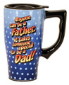Spoontiques Anyone Can be a Father Travel Mug, Blue