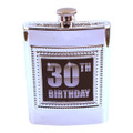 Forum Novelties 30th Birthday Silver Drink Flask