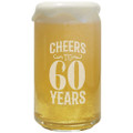 Carson 23642 60 Years 15-ounce Can Glasses, Clear
