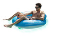 Poolcandy Tube Runner Motorized Pool Tube - Deluxe Inflatable Swimming Pool Float - 3-Blade Propeller . Great for use in Pools, Lakes or Rivers.