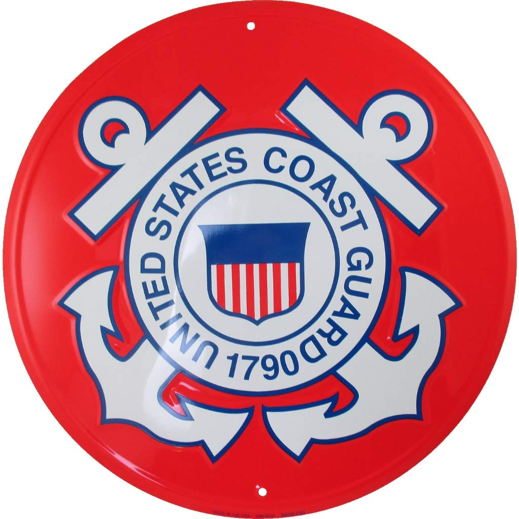 Tags America United States Coast Guard Emblem Metal Sign - USCG Logo ...