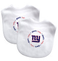 Baby Fanatic Team Color Bibs, New York Giants, 2-Count