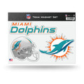 Rico Industries NFL Miami Dolphins Die Cut Team Magnet Set Sheet
