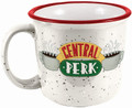 Spoontiques Friends Central Perk Camper Mug, 14 ounces, White
