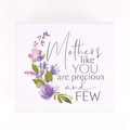 P. Graham Dunn Mothers Like You Precious and Few Floral Purple 6 x 5.5 Pine Wood Jewelry Box