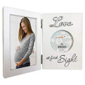 Love at First Sight Sonogram Mom 2-Opening hinged Frame - 4x6