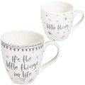 Cypress Home It's the Little Things in Life Cup Gift, Set of 2-6 x 4 x 5 Inches Homegoods and Accessories for Every Space