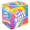 Master Toys & Novelties Rainbow Super Duper 4 inch Thermoplastic Resin Squish Ball