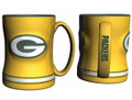 Green Bay Packers 14oz Yellow Sculpted Relief Coffee Mug