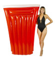 PoolCandy Red Cup Jumbo Pool Raft for Beach and Swimming Pool
