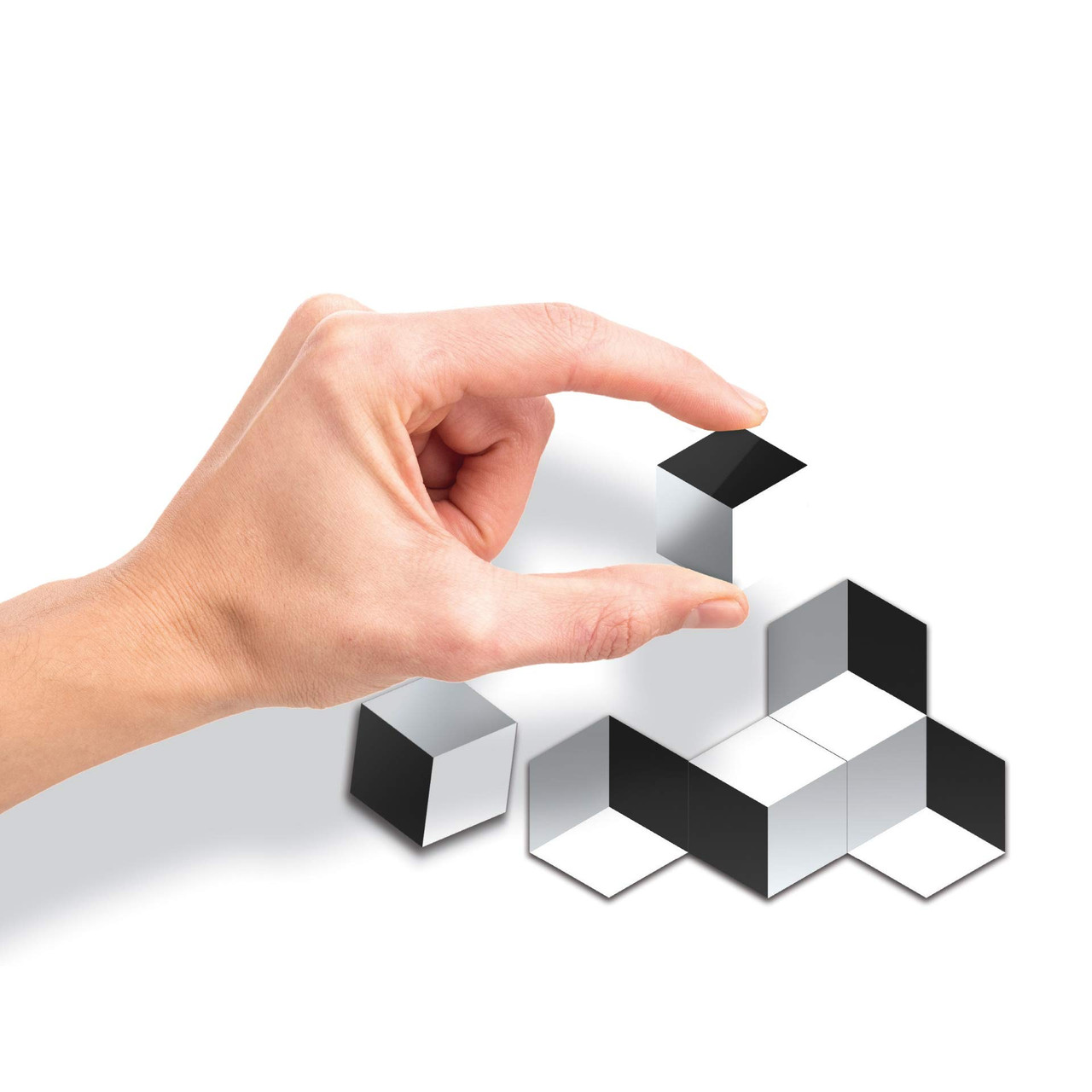 Illusion Cubes Use 24 Double Sided Hexagonal Tiles To Build Your Very Own Optical Illusions 3d Virtual Cubes Play Tricks On What You See 8 Levels 1 Challenges Included The Gadget Experience