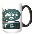 Boelter Brands New York Jets Gridiron Ceramic 15 oz.Coffee Mug