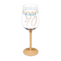 Cypress Home Beautiful 40th Birthday Color Changing Wine Glass - 3 x 3 x 10 Inches Homegoods and Accessories for Every Space