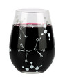 Barbuzzo Chemist Approved Stemless Wine Glass, 21 Ounces - Bring Out Your Inner Nerd, Geek or Chemist - Great Gift for Bio & Chem Grads, Nurses, Doctors and all those in the Medical & Research Fields