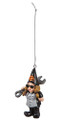 Harley-Davidson Sculpted Mechanic Lady Gnome Hanging Ornament, Black 3OT4902GMD