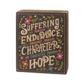 Primitives by Kathy Character Produces Hope Box Sign 6-inch High Wood 108952