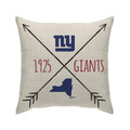 Pegasus Sports Officially Licensed NFL New York Giants Cross Arrow Decorative Throw Pillow, 18" x 18"