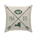 Pegasus Sports Officially Licensed NFL New York Jets Cross Arrow Decorative Throw Pillow, 18" x 18"