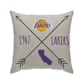 Pegasus Sports Officially Licensed NBA Los Angeles Lakers Cross Arrow Decorative Throw Pillow 18" x 18"