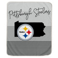 Pegasus Sports NFL Pittsburgh Steelers Unisex-Adult State Stripe Blanket