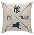 MLB New York Yankees Cross Arrow Decorative Throw Pillow