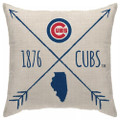 MLB Chicago Cubs Cross Arrow Decorative Throw Pillow