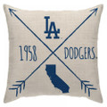 MLB Los Angeles Dodgers Cross Arrow Decorative Throw Pillow