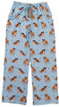 Boxer #05 Unisex Lightweight Cotton Blend Pajama Bottoms  Super Soft and Comfortable  Perfect for Boxer Gifts (Medium) Blue