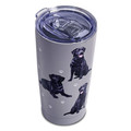 Black Labrador SERENGETI 16 Oz. Stainless Steel, Vacuum Insulated Tumbler with Spill Proof Lid - 3D Print - Insulated Travel mug for Hot or Cold Drinks
