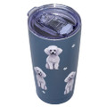 Poodle SERENGETI 16 Oz. Stainless Steel, Vacuum Insulated Tumbler with Spill Proof Lid - 3D Print - Insulated Travel mug for Hot or Cold Drinks (Poodle Tumbler)