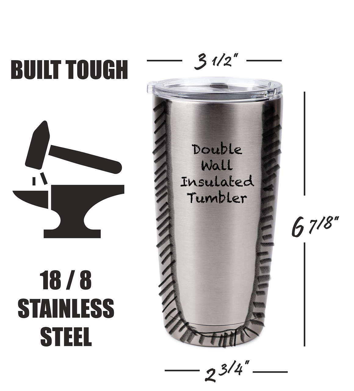 Insulated Double Wall Vacuum Spill-Proof Hot & Cold Travel Tumbler