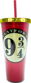 Spoontiques - Harry Potter Platform 9-3/4 - Acrylic Tumbler - Foil Cup with Straw - 20 oz