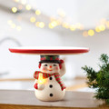 Mr. Christmas Snowman Cake Plate, One Size, White