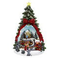Mr. Christams 13" LED Illuminated Animated Tree Plays 8 of Your Favorite Christmas melodies.