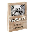 FASHIONCRAFT 82486 Grandkids Photo Frame, Distressed Wood Frame, Picture Frame, Family, Home Decorations