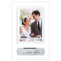 Malden International Designs 5x7/6x8 Wedding FlipIt Expressions White Picture Frame