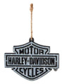 Harley-Davidson Bar & Shield Logo Layered Metal & Wood Ornament -Black 3OT4900WM