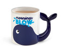 BigMouth Inc. Original Mornings Blow Whale Mug, Coffee Mug, Ceramic Mug, Funny Novelty Gift, 20 oz.