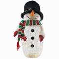 LED Glow Snowman W/Plush Head