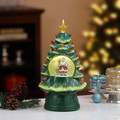 Mr. Christmas 13.5" Snow Globe Nostalgic Tree-Santa Christmas Decoration, Inch, Green