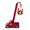 Mr. Christmas North Pole Lighting Crew-Santa Christmas Decoration, Red