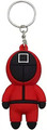 Squid Pop Game Plush Doll Keychain Worker Cosplay Masked Man (Square)