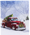 Oak Street Wholesale "Red Truck" LED Lighted Canvas #550 17" x 14"